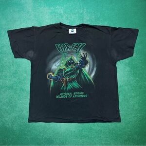 Vintage Universal Studios Dr Doom Fear Fall Ride Promo Shirt